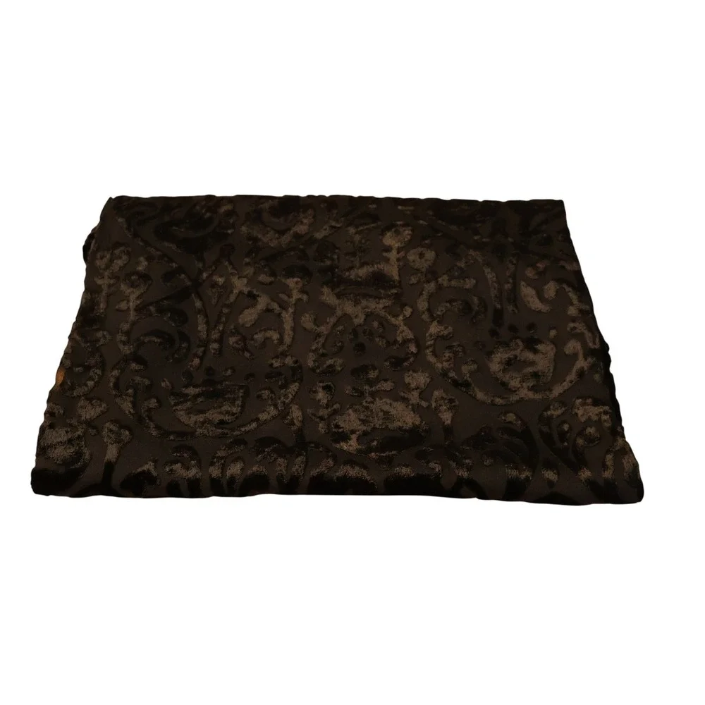 Gap Vintage 90s Burnout Velvet Wrap Scarf Womens Black Floral Regency Evening